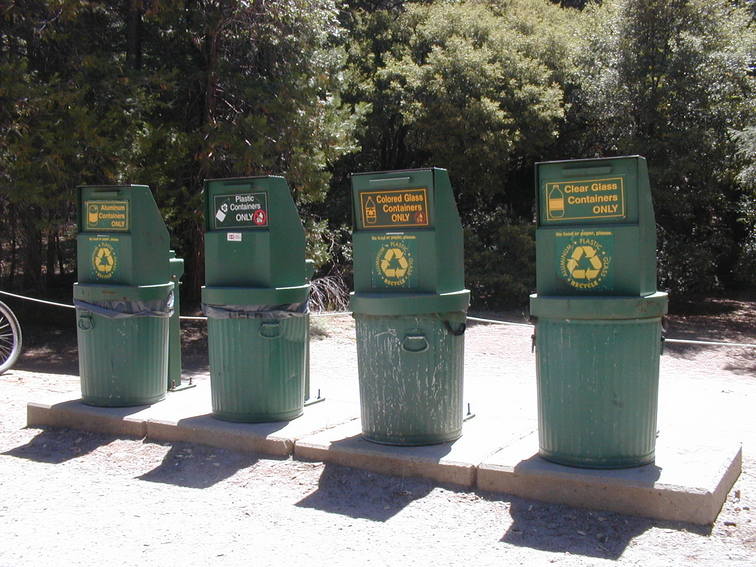Bear-safe trash cans, Yosemite, California.jpg