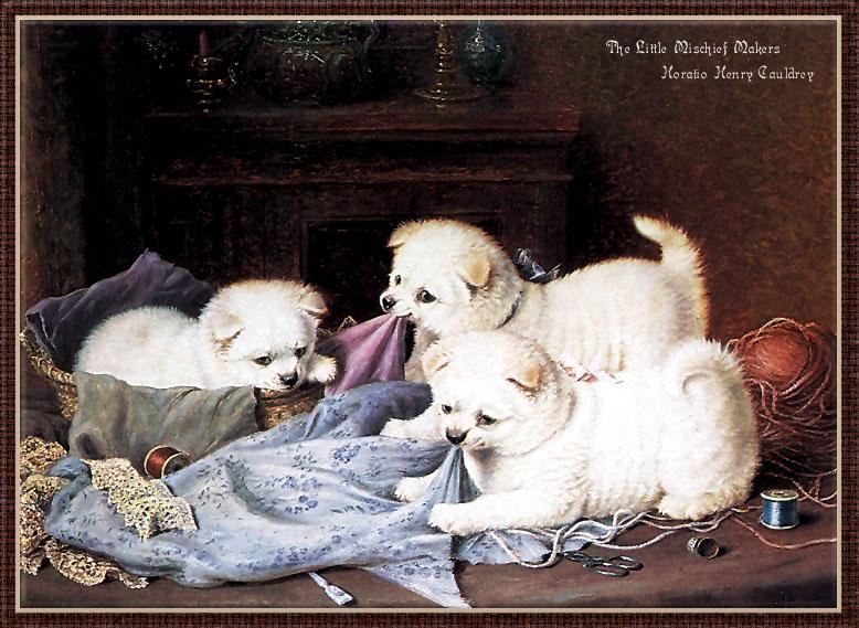 KsW-hhcouldrey-the little mischief makers-white dog puppies.jpg