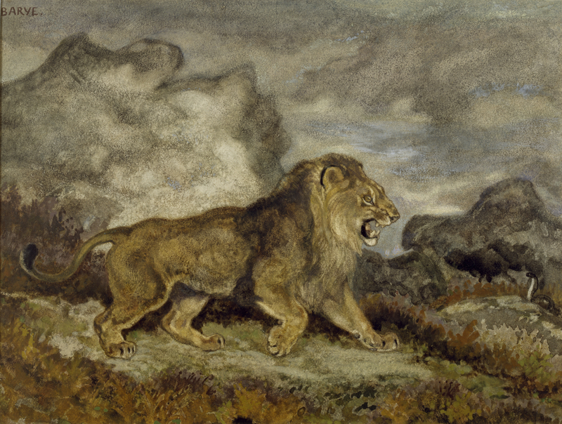 Antoine-Louis Barye - Lion and Serpent - Walters 37829.jpg