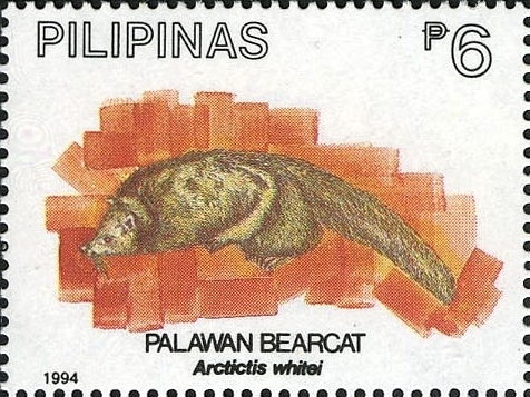 Arctictis binturong whitei 1994 stamp of the Philippines.jpg