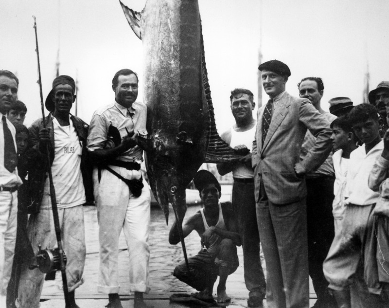 Ernest Hemingway in Havana Harbor after catching a marlin, 1934.jpg