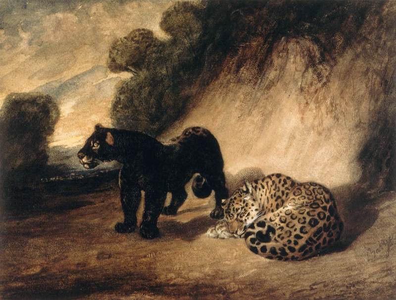 Antoine-Louis Barye - Two Jaguars from Peru - WGA01389.jpg
