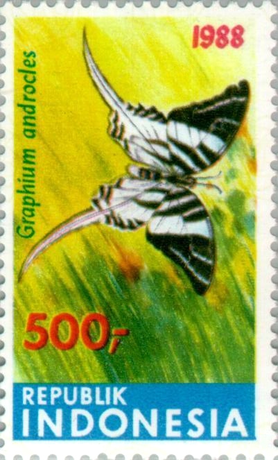 Graphium androcles 1988 Indonesia stamp.jpg