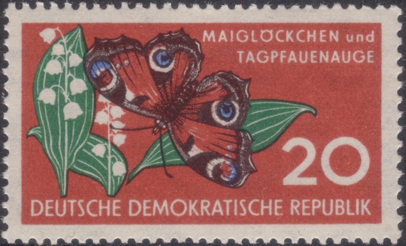 DDR 1959 Michel 690 Tagpfauenauge.JPG