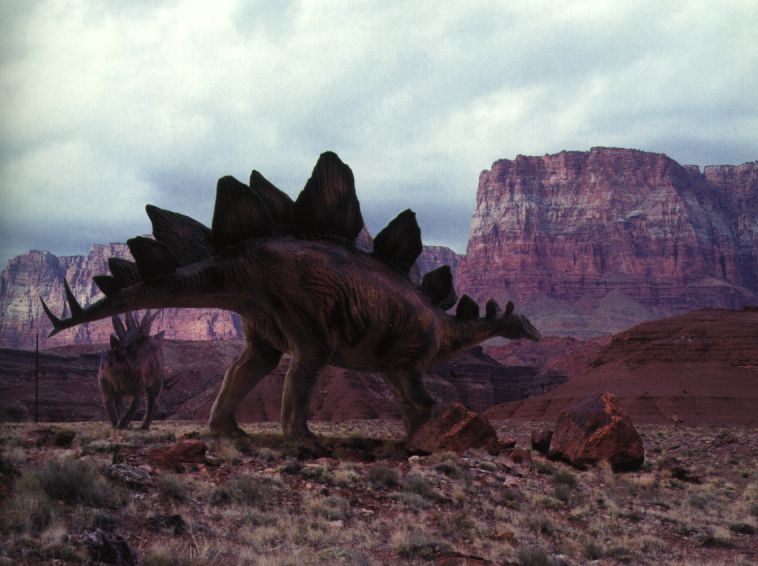 Stegasaurus-walking on desert-by Linda Bucklin.jpg