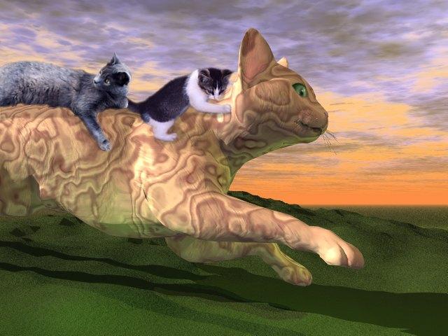 Running-cat-HouseCats-Illust-by Linda Bucklin.jpg
